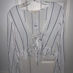 pacsun tie blouse